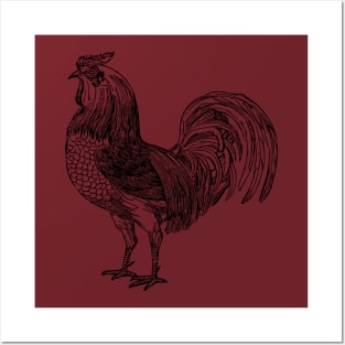 Rooster Chicken Another Clucker Posters and Art